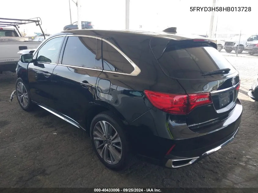 5FRYD3H58HB013728 2017 Acura Mdx Technology Package