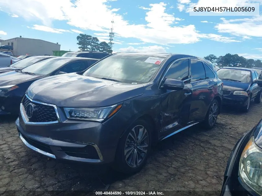 5J8YD4H57HL005609 2017 Acura Mdx Technology Package