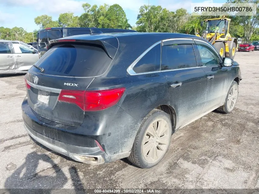 5FRYD3H50HB00786 2017 Acura Mdx Technology