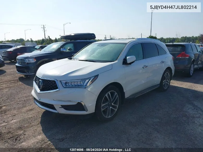 5J8YD4H47JL802214 2018 Acura Mdx