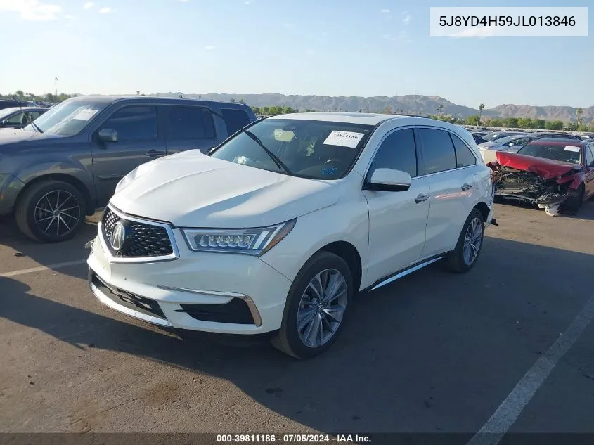 5J8YD4H59JL013846 2018 Acura Mdx Technology