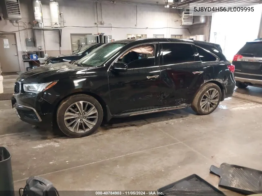 2018 Acura Mdx Technology Package Acurawatch Plus Pkg VIN: 5J8YD4H56JL009995 Lot: 40784903