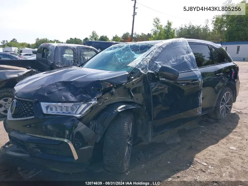 5J8YD4H43KL805256 2019 Acura Mdx