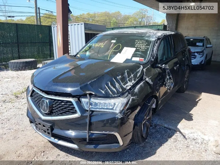 2020 Acura Mdx Technology Package VIN: 5J8YD4H5XLL054702 Lot: 39326896