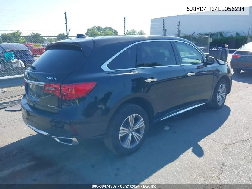 5J8YD4H34LL056234 2020 Acura Mdx Standard