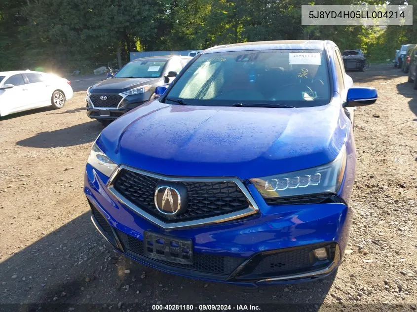 5J8YD4H05LL004214 2020 Acura Mdx Technology A-Spec Packages