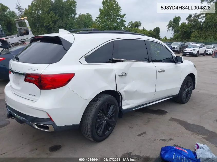 5J8YD4H34LL004828 2020 Acura Mdx Standard