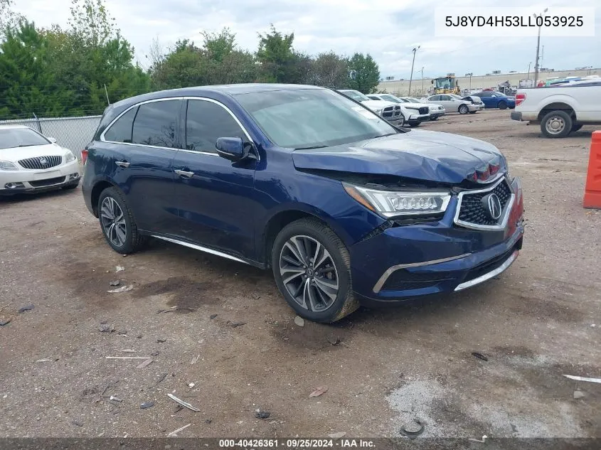 5J8YD4H53LL053925 2020 Acura Mdx Technology Package