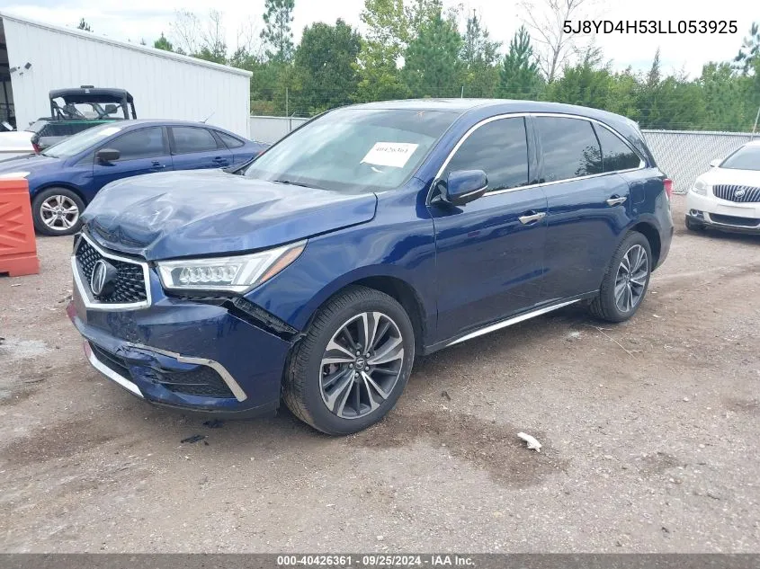 5J8YD4H53LL053925 2020 Acura Mdx Technology Package