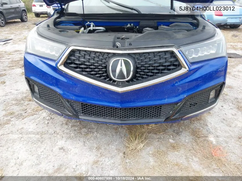 2020 Acura Mdx Technology A-Spec Packages VIN: 5J8YD4H00LL023012 Lot: 40607598