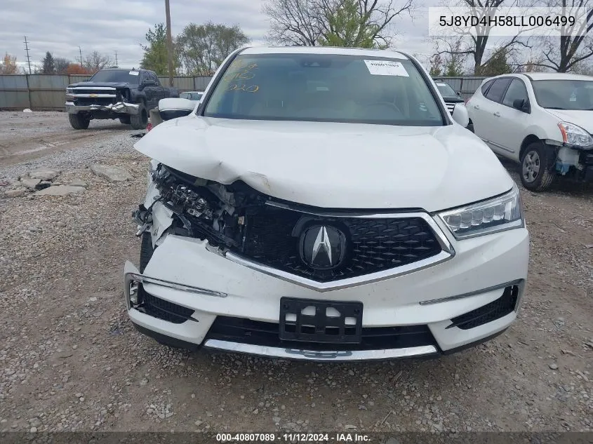 5J8YD4H58LL006499 2020 Acura Mdx Technology Package