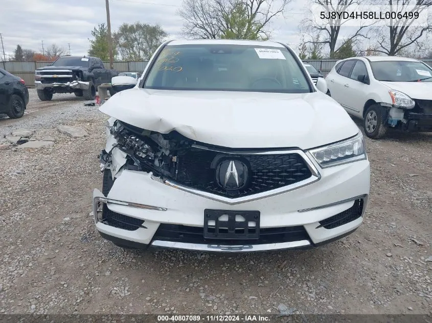 5J8YD4H58LL006499 2020 Acura Mdx Technology Package