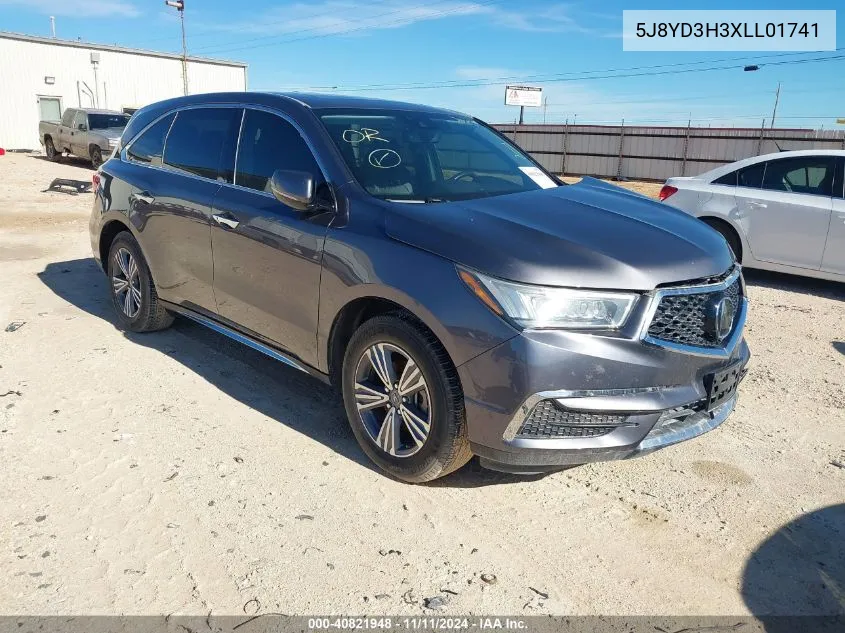 5J8YD3H3XLL01741 2020 Acura Mdx Standard