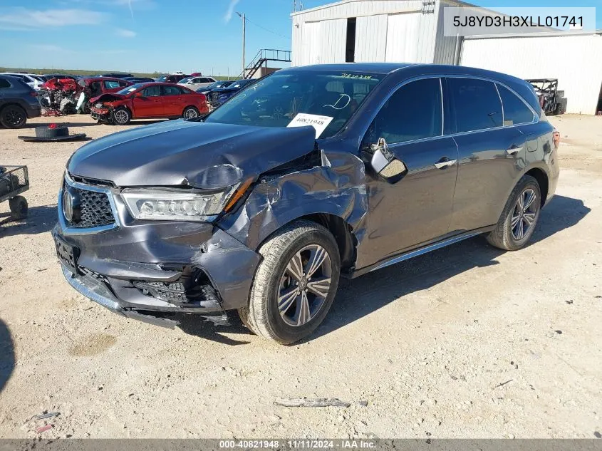 5J8YD3H3XLL01741 2020 Acura Mdx Standard