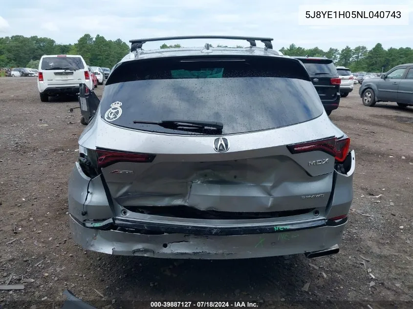 5J8YE1H05NL040743 2022 Acura Mdx A-Spec Package