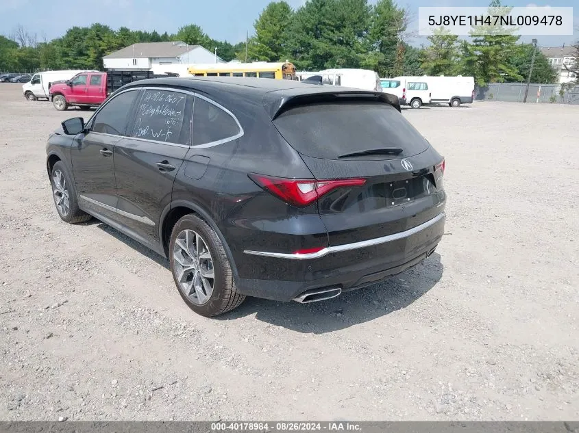 5J8YE1H47NL009478 2022 Acura Mdx Technology Package