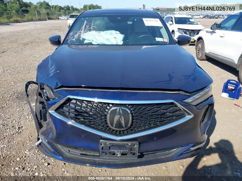 5J8YE1H44NL026769 2022 Acura Mdx Technology