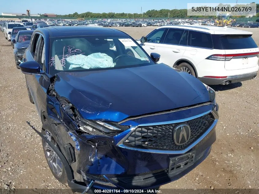 5J8YE1H44NL026769 2022 Acura Mdx Technology