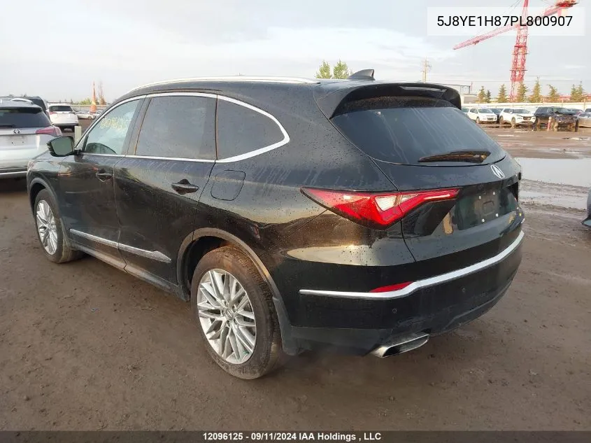 2023 Acura Mdx VIN: 5J8YE1H87PL800907 Lot: 12096125