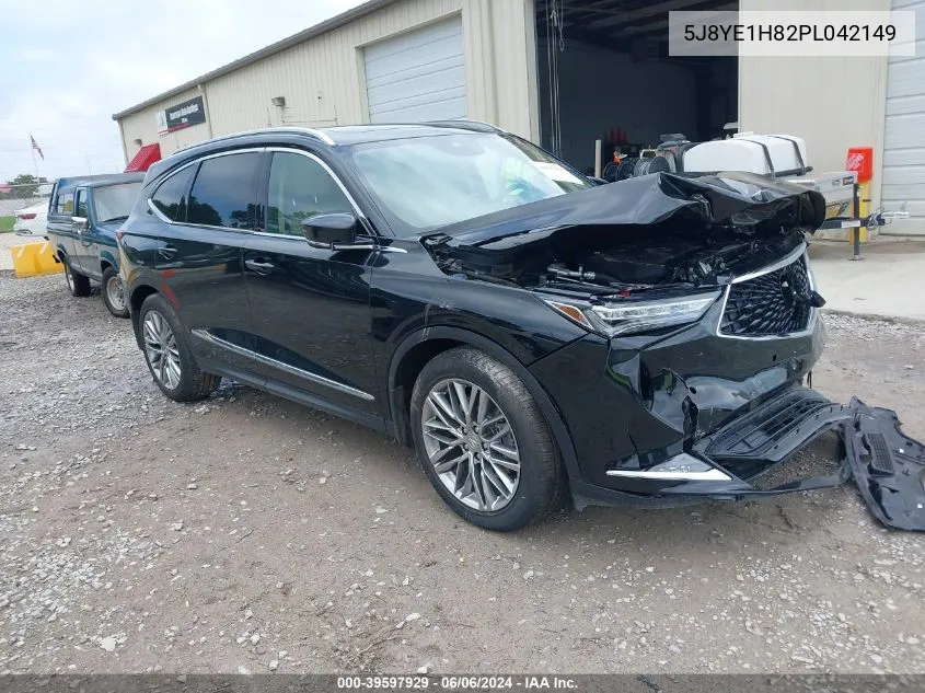 2023 Acura Mdx Advance Package VIN: 5J8YE1H82PL042149 Lot: 39597929