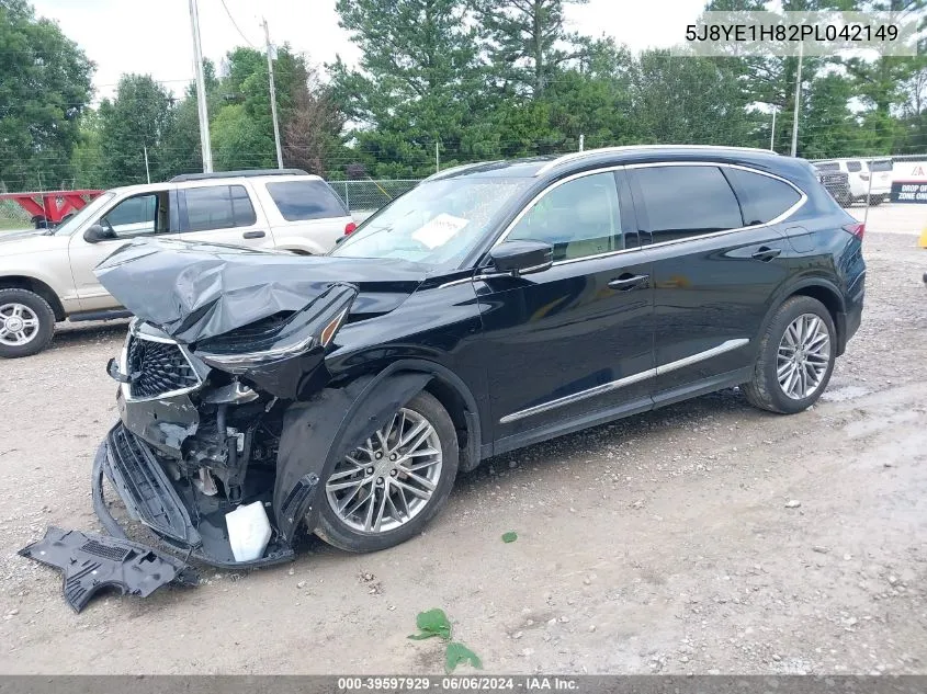 2023 Acura Mdx Advance Package VIN: 5J8YE1H82PL042149 Lot: 39597929