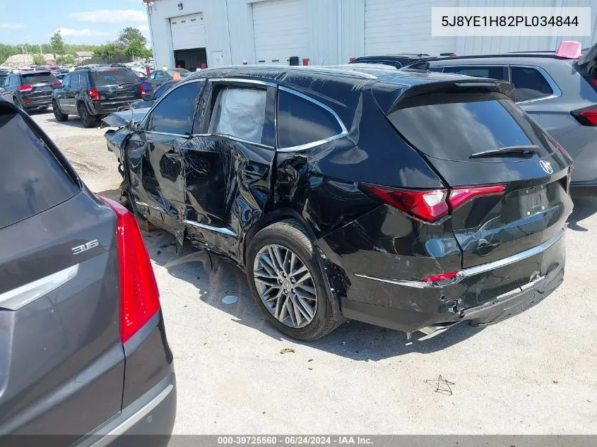 2023 Acura Mdx Advance Package VIN: 5J8YE1H82PL034844 Lot: 39725560