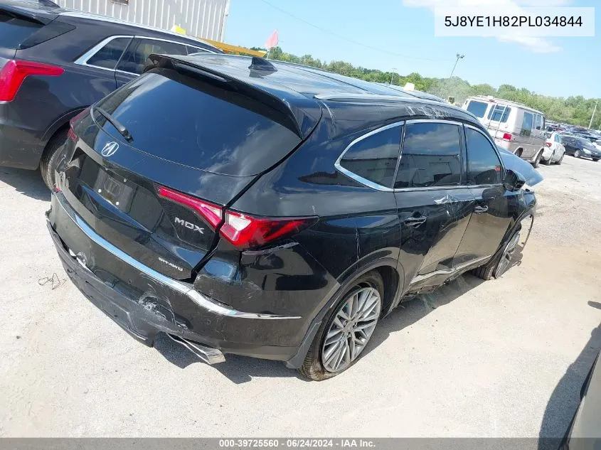 2023 Acura Mdx Advance Package VIN: 5J8YE1H82PL034844 Lot: 39725560