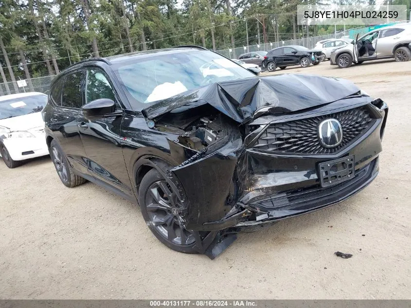 5J8YE1H04PL024259 2023 Acura Mdx A-Spec