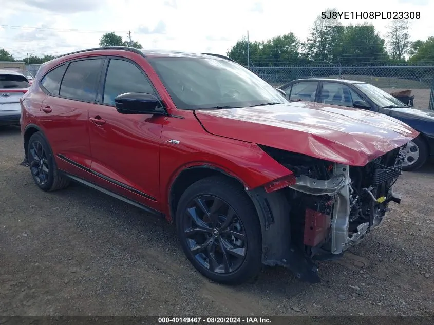 2023 Acura Mdx A-Spec VIN: 5J8YE1H08PL023308 Lot: 40149467