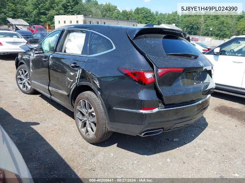 2023 Acura Mdx Technology Package VIN: 5J8YE1H49PL024390 Lot: 40208641