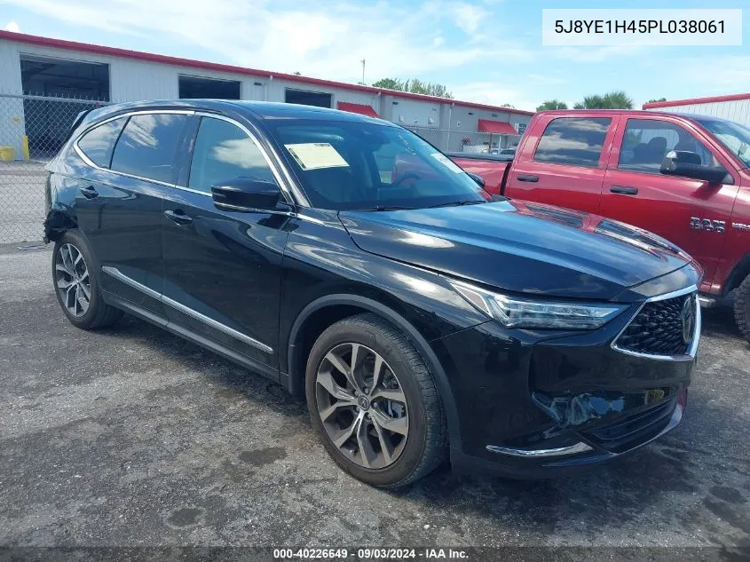 2023 Acura Mdx Technology Package VIN: 5J8YE1H45PL038061 Lot: 40226649