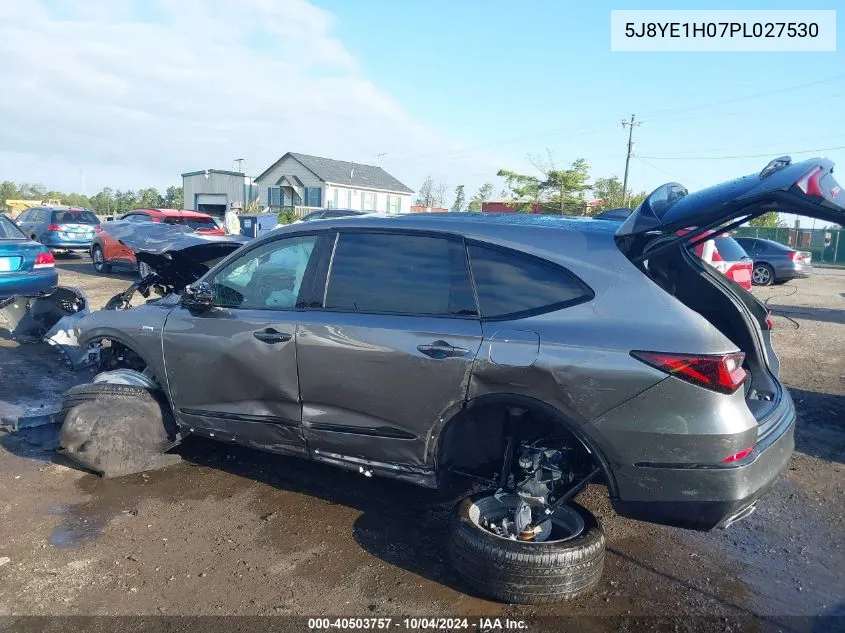 2023 Acura Mdx A-Spec VIN: 5J8YE1H07PL027530 Lot: 40503757