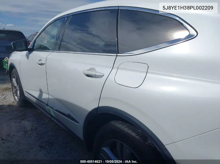 2023 Acura Mdx VIN: 5J8YE1H38PL002209 Lot: 40514621