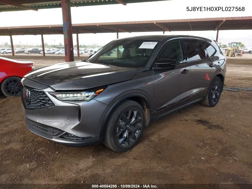 2023 Acura Mdx A-Spec VIN: 5J8YE1H0XPL027568 Lot: 40554295