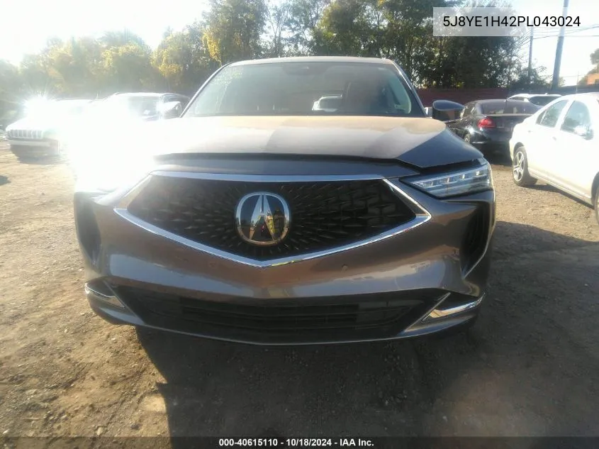 2023 Acura Mdx Technology Package VIN: 5J8YE1H42PL043024 Lot: 40615110