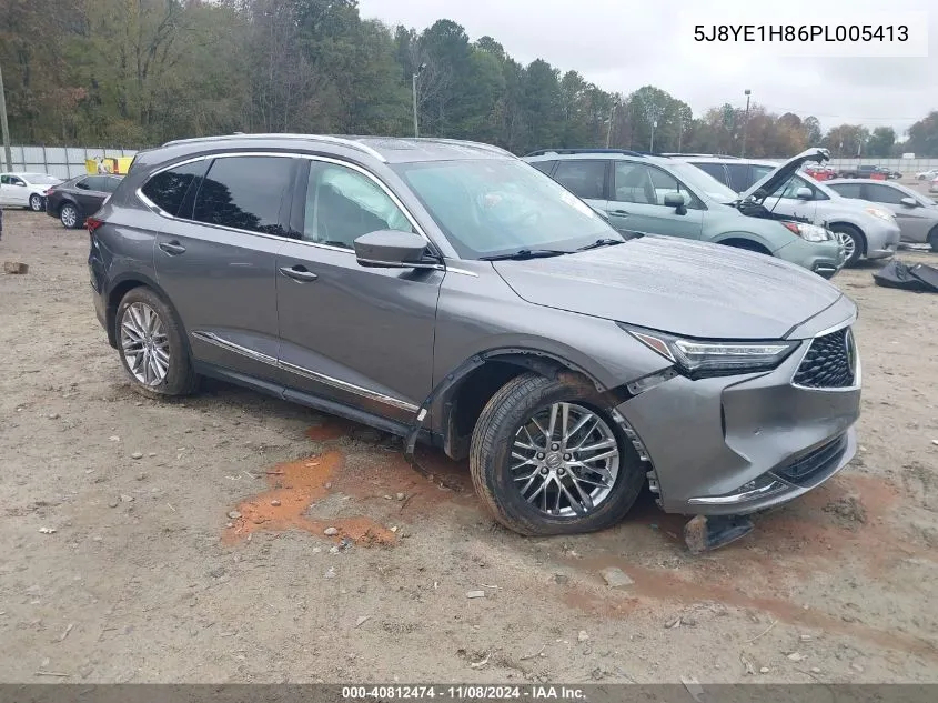 2023 Acura Mdx Advance Package VIN: 5J8YE1H86PL005413 Lot: 40812474