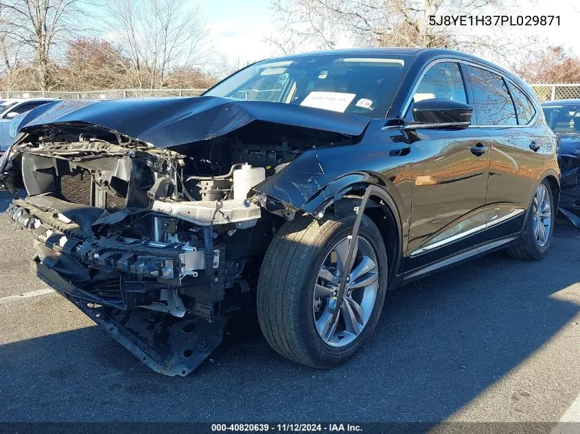 2023 Acura Mdx Standard VIN: 5J8YE1H37PL029871 Lot: 40820639