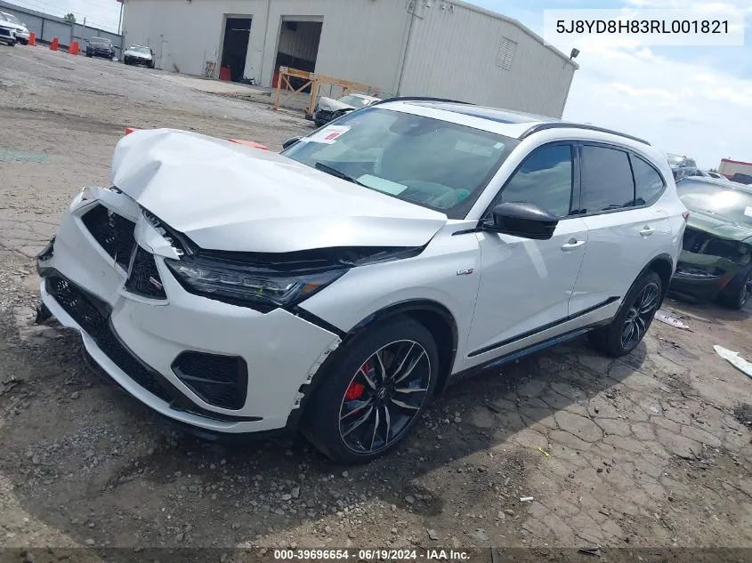 2024 Acura Mdx Type S W/Advance Package VIN: 5J8YD8H83RL001821 Lot: 39696654