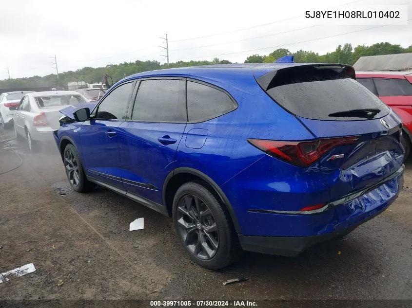 5J8YE1H08RL010402 2024 Acura Mdx A-Spec