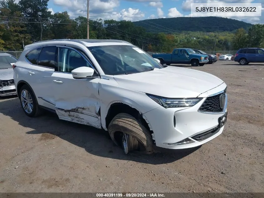 2024 Acura Mdx Advance Package VIN: 5J8YE1H83RL032622 Lot: 40391199