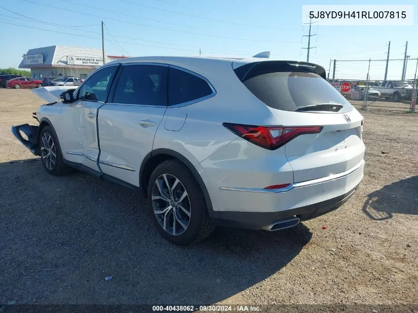 5J8YD9H41RL007815 2024 Acura Mdx Technology