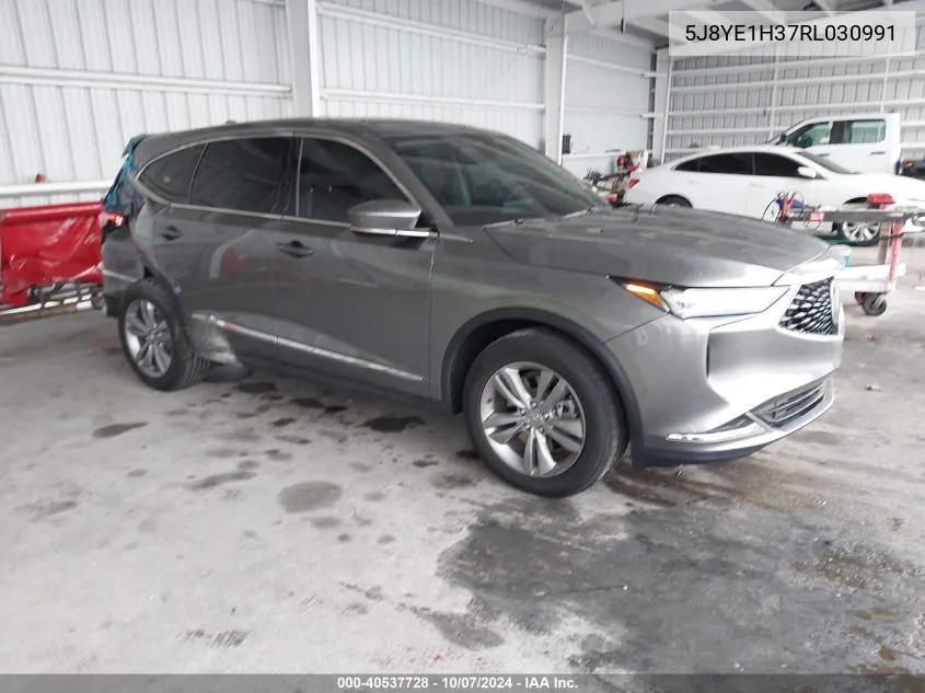 2024 Acura Mdx Standard VIN: 5J8YE1H37RL030991 Lot: 40537728