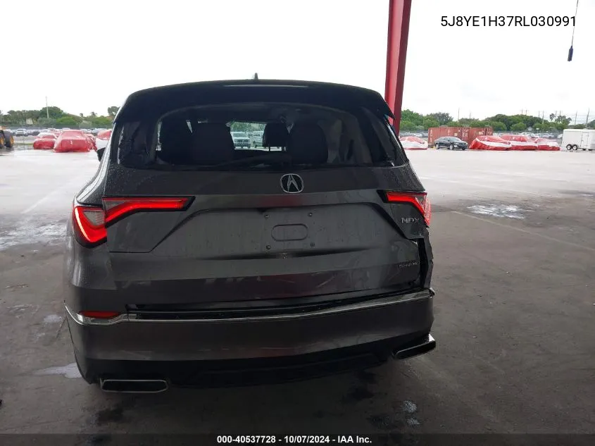 2024 Acura Mdx Standard VIN: 5J8YE1H37RL030991 Lot: 40537728