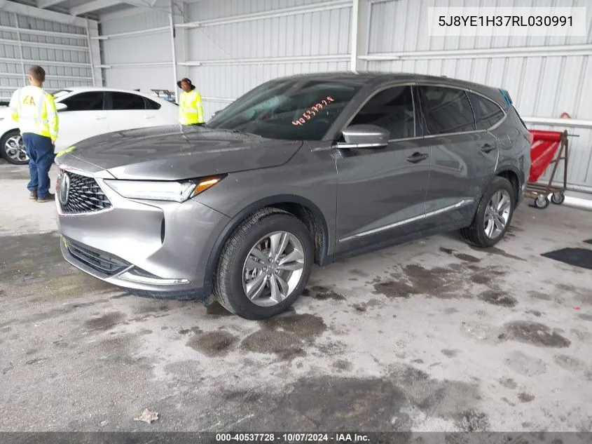 2024 Acura Mdx Standard VIN: 5J8YE1H37RL030991 Lot: 40537728