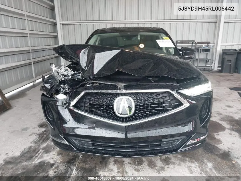 2024 Acura Mdx Technology Package VIN: 5J8YD9H45RL006442 Lot: 40543637