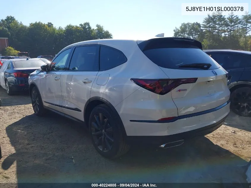 5J8YE1H01SL000378 2025 Acura Mdx A-Spec