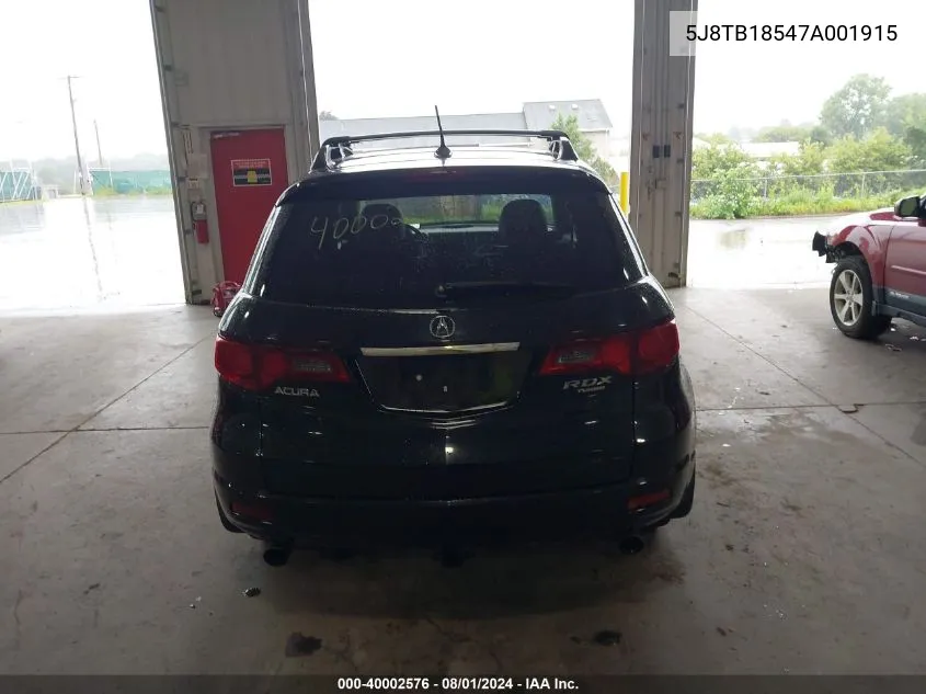 5J8TB18547A001915 2007 Acura Rdx