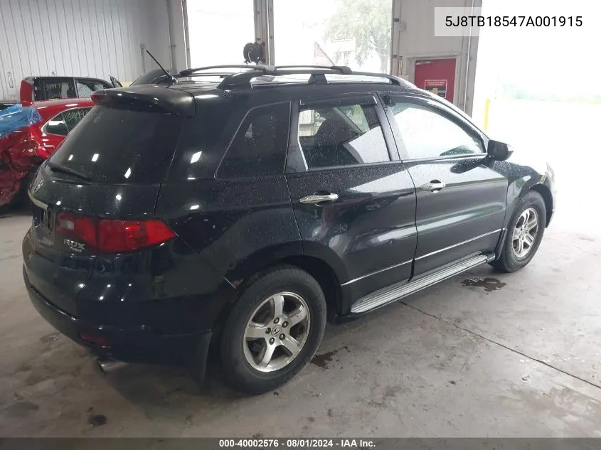 5J8TB18547A001915 2007 Acura Rdx