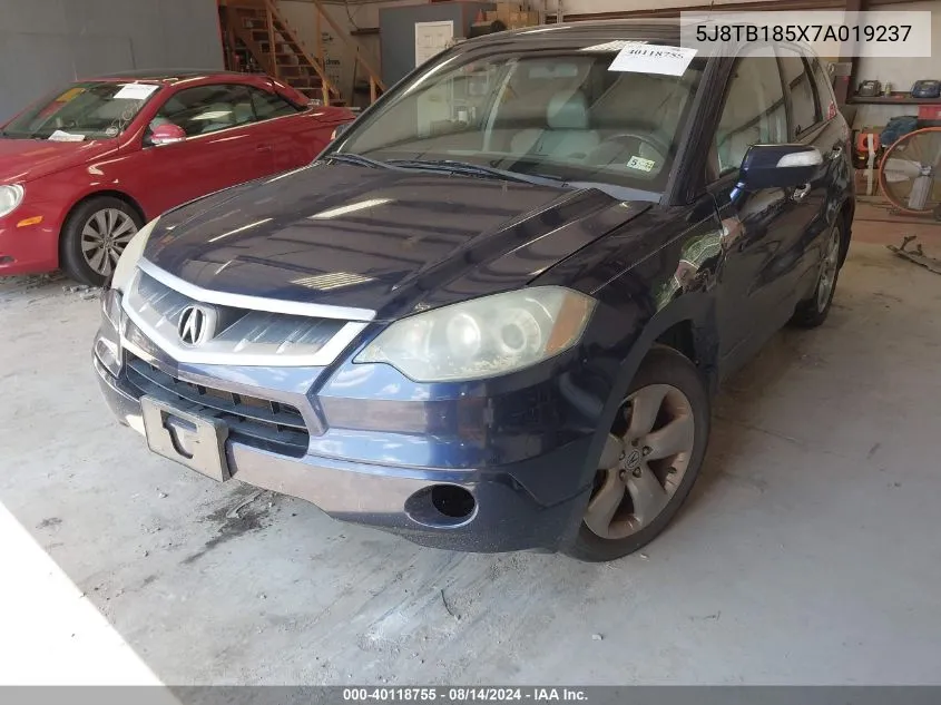 5J8TB185X7A019237 2007 Acura Rdx