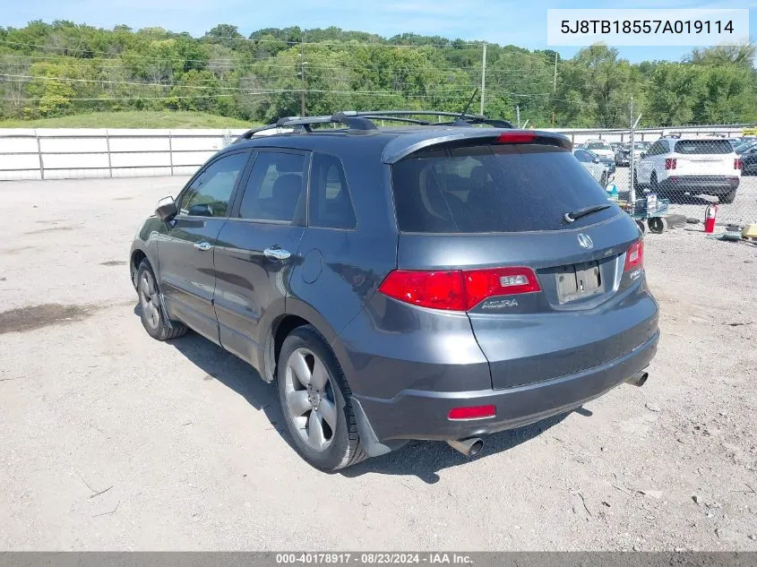 5J8TB18557A019114 2007 Acura Rdx